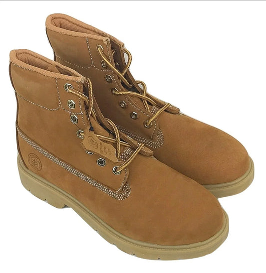 Men's JACATA • 8607 • 6" Nubuck Work Boot- Wheat - BuyJacataBoots.online