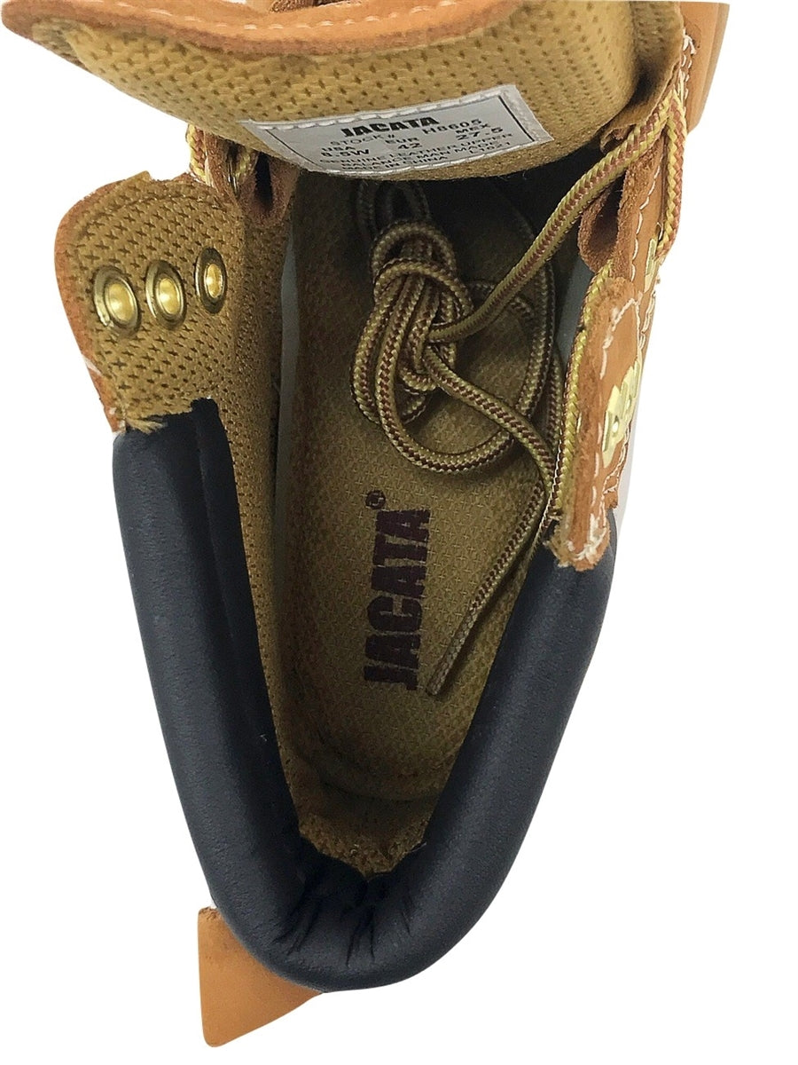 Men's JACATA • 8605 • 6" Classic Steel Toe Work Boot - 8605 - Tan Nubuck Leather